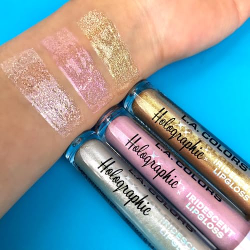 Holographic Iridescent Lip Gloss - Lip Shine with Vitamin E & Shea Butter, Diamond Lite 0.14 Fl Oz - Pack of 1