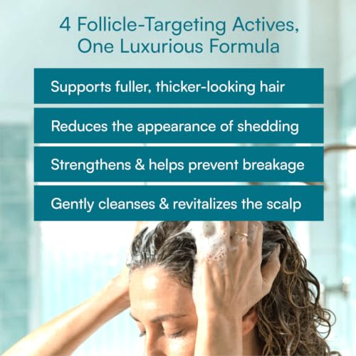 RejuvaLush Hair Thickening Shampoo for Women - Doctor-Formulated Scalp Care