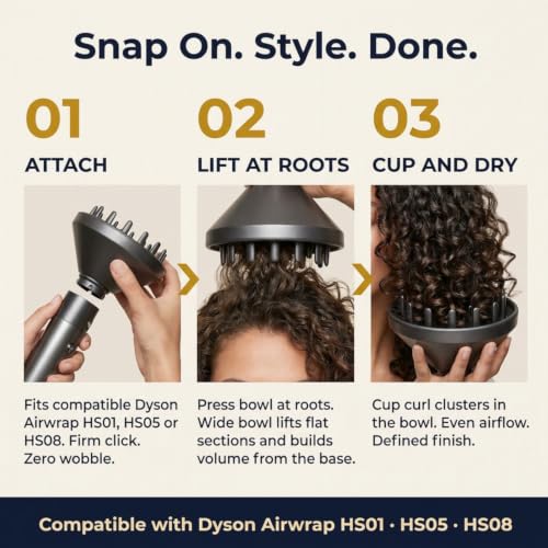 Large Diffuser Attachment for Dyson Airwrap HS01 HS05 HS08