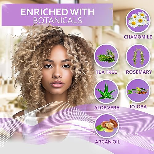 Purple Hair Mask for Blonde & Brassy Hair - Deep Conditioner Toner