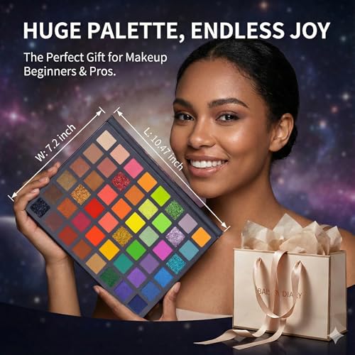 54 Color Eyeshadow Palette - Matte & Shimmer Makeup