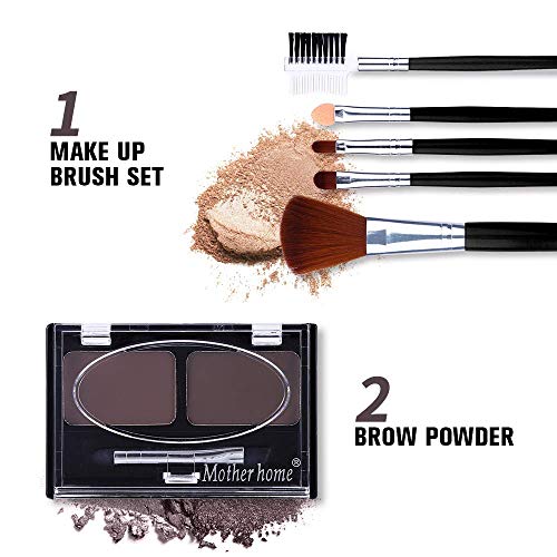 12-Color Eyeshadow Makeup Kit with Eyeliner, Brushes & Bag
