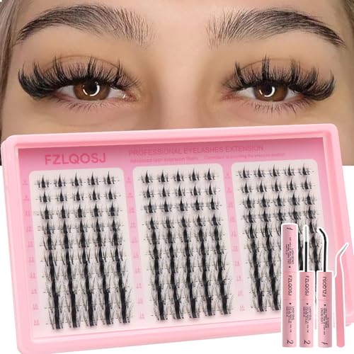 Eyelash Clusters Kit with Adhesive & Applicator – DIY Lash Extensions
