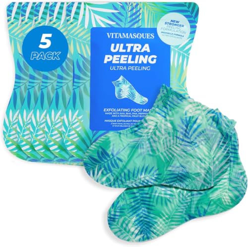 Vitamasques Exfoliating Foot Peeling Mask for Callus Removal - 5 Pairs