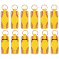 12PCS Softball Chapstick Holder Keychain - Neoprene Lip Balm Pouch