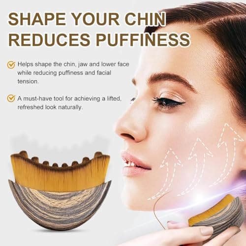 2025New Lymphatic Contour Face Brush, DLymphatic Drainage Massager for Face, Dry Brush, Chin & Jawline Sculpting, Ergonomically Designed to Fit The Skin Precisely and Relieve Fatigue (2pcs)