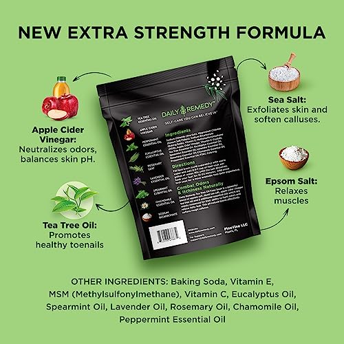 Daily Remedy Extra Strength Tea Tree Oil Foot Soak with Epsom Salt - 16 oz