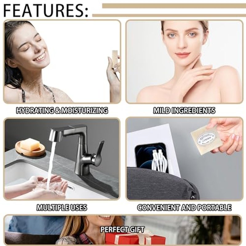 4PCS Vegan Rice Soap for Body & Face,Gentle Long-lasting Moisturizing Rice Milk Soap for All Skin Type,Deep Cleaning Rice Handmade Soap Bar for Men & Women