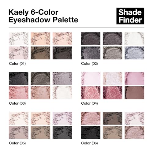Kaely 6-Color Eye Shadow Palette - Waterproof Matte & Shimmer