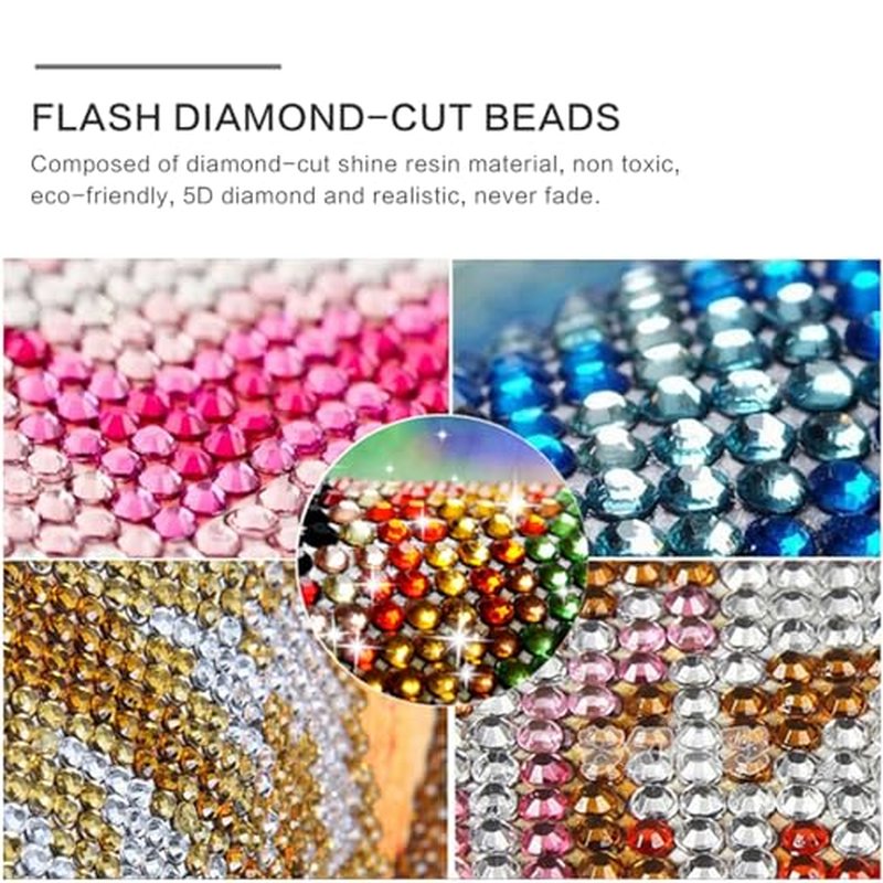 87500PCS Crystal Beads for Diamond Painting, Diamond Painting Accessories, 175 Colors Round Drills Rhinestones for Crafts, Bead Art or Nails Art, 2.5MM