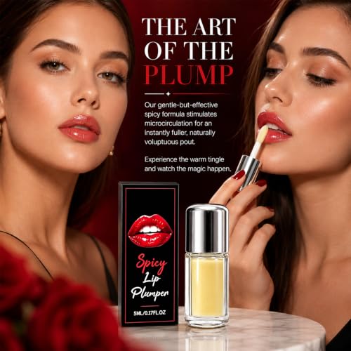 Spicy Plumping Lip Oil Gloss - 2pc Set, 5ml