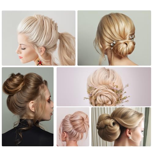 Hair Sponge for Updos & Volume - Bun Maker with 100 Pins