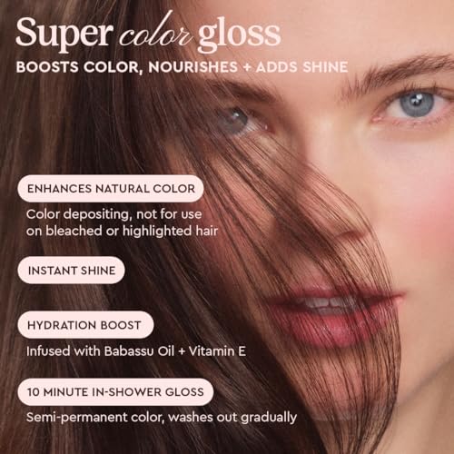Glaze Supergloss Teddy Brown Semi-Permanent Hair Gloss - 6.4 fl oz