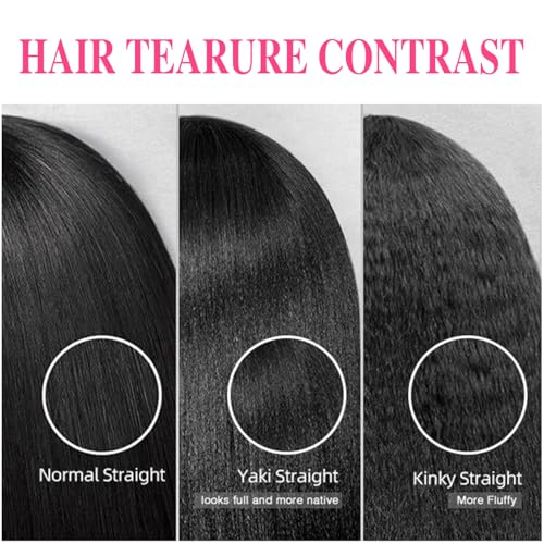 12 Inch Yaki Straight Clip In Hair Extensions #1B