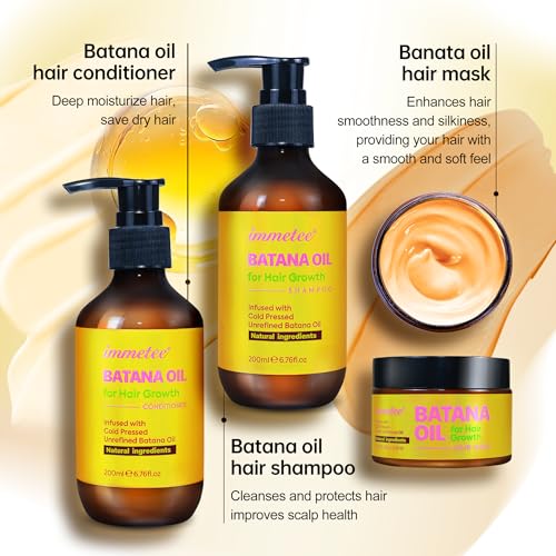 Immetee Batana Shampoo & Conditioner Set for Dry Color-Treated Hair
