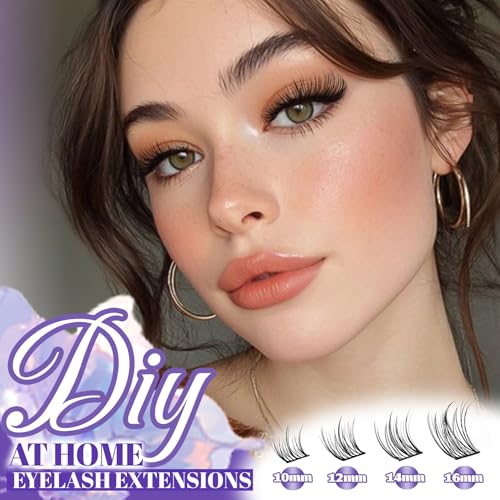 Fyonas Wispy Eyelash Clusters - 180pcs C Curl 10-16mm