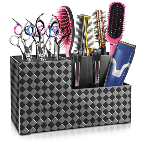 Barber Scissors Holder Box with 9-Hole Storage Organizer