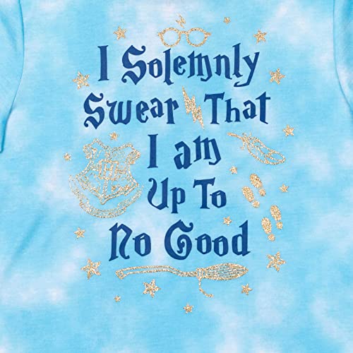 Harry Potter Gryffindor Hufflepuff Ravenclaw Slytherin Girls Pajama Shirt and Shorts Sleep Set Little Kid to Big Kid