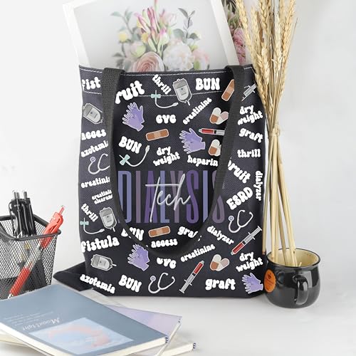 POFULL Dialysis Nurse Gifts Dialysis Technician Cosmetic Bag Dialysis Patient Care Tech Gift
