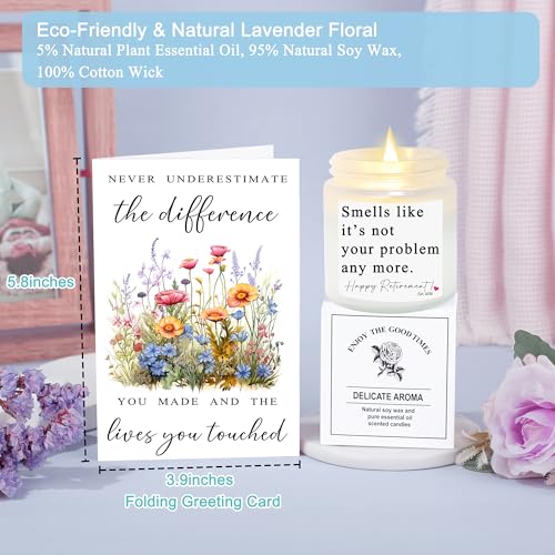 Retirement Gift for Woman 2026, Teacher Coworker Mom Grandma Retirement Gifts for Women Set of 6
