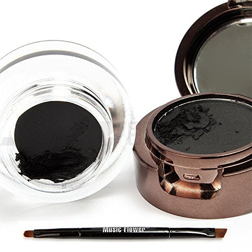 UCANBE 4-in-1 Gel Eyeliner & Eyebrow Powder Kit Brown Black