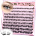 Wispy Natural Lash Clusters 8-12mm Short Eyelash Extensions C Curl DIY by zenotti