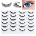 Short Wispy False Eyelashes 11mm Natural Look - 12 Pairs