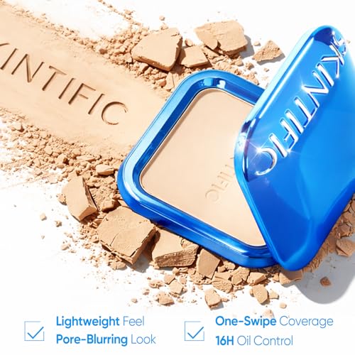 SKINTIFIC Ultra Cover Powder Foundation Full Coverage 02 Ivory