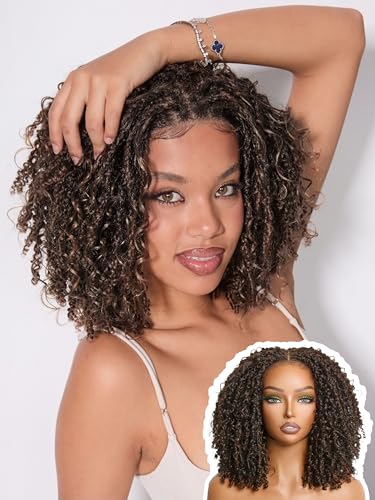 Frodio 12" Micro Twist Curly Lace Frontal Wig - Pre-Styled
