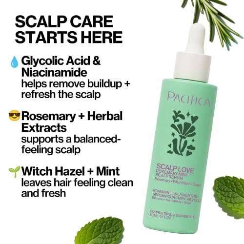 Pacifica Scalp Love Rosemary Mint Serum - 2 Fl Oz