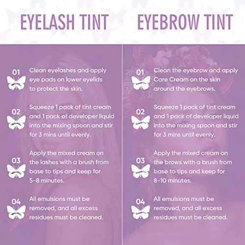 Libeauty Lash & Brow Tint Kit - Semi-Permanent Black Color