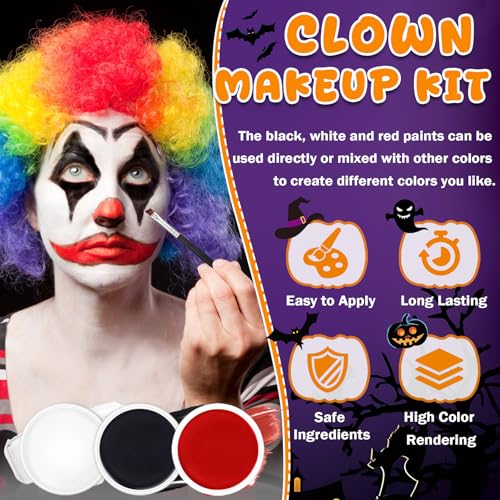 Halloween Special Effects Makeup Kit with Fake Blood & Scar Wax (20PC)