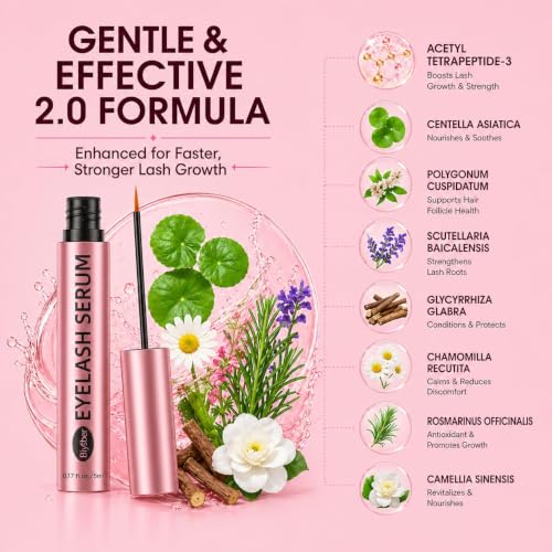 Lash Growth Serum for Longer, Fuller Lashes & Eyebrows