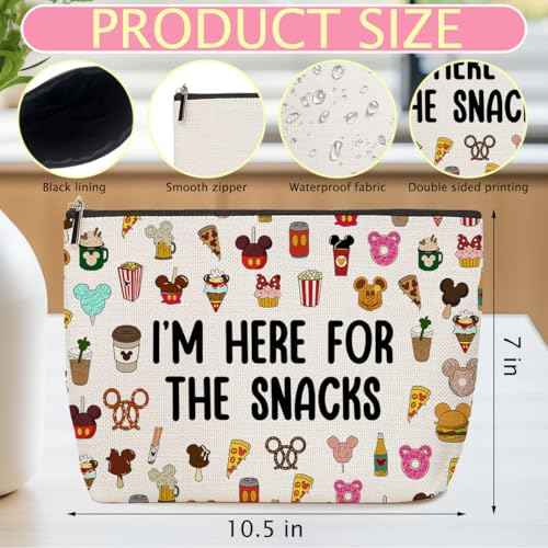 4PCS Cute Cartoon Print Makeup Bag Magic Cartoon Mouse Cosmetic Bag Cute Mouse Animal Lovers Gifts for Women Female Her Daughter Cousin Best Friend Bestie BFF Mothers Nurse Day Graduation Birthday