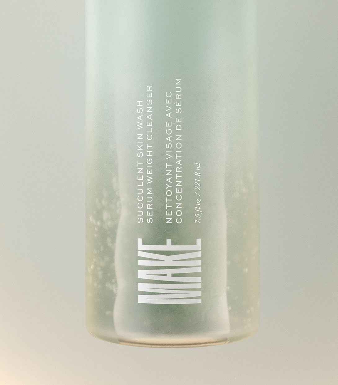 MAKE Beauty Succulent Skin Wash - Hydrating Face Wash, pH Balanced, Moisturizing Gentle Face Cleanser with Cactus Extracts and Hyaluronic Acid for All Skin types - 7.7 Fl Oz