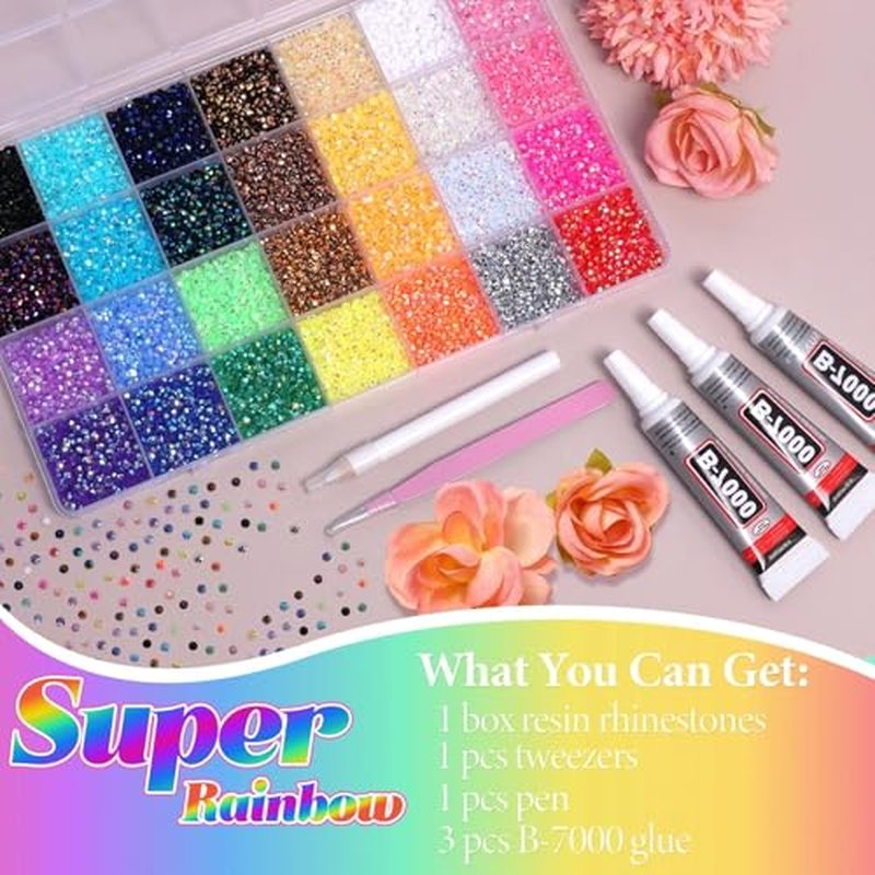 32000Pcs Rhinestones Bedazzling Kit with Tools & 3mm Gems