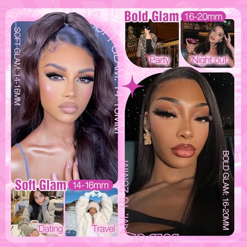 Yawamica Fluffy Lash Clusters Thick 200D Volume Eyelash Clusters 14-20mm Wispy Individual Lashes D Curly Cluster Eyelash Extensions 240pcs DIY Lash Extension for Beginners