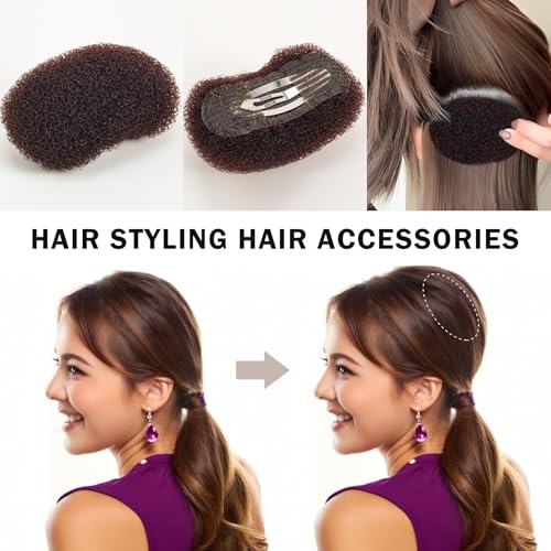 3Pcs Volumizing Hair Sponge Inserts with Clips – Hair Styling Tools