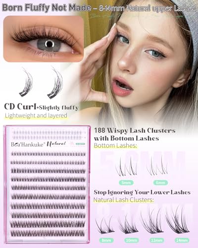 Fluffy Lash Clusters Kit 8-14MM with Bond & Seal