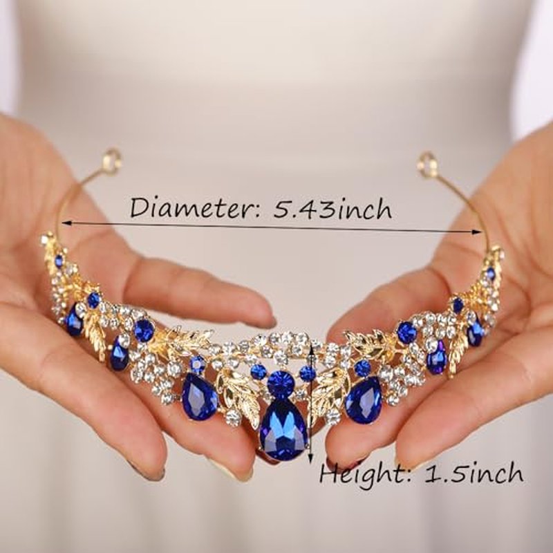 Elegant Rhinestone Tiara Crown for Women - JWICOS Bridal Headband