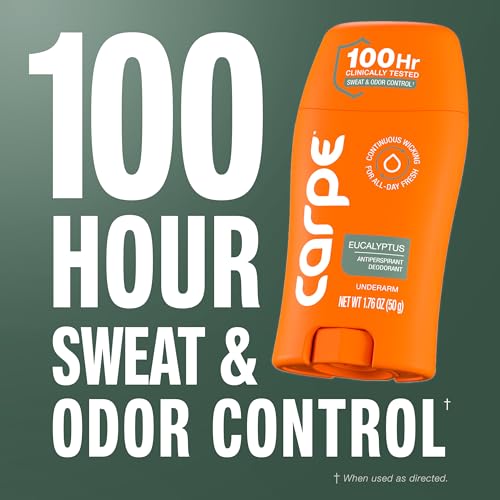 Carpe Antiperspirant Eucalyptus 1.76oz - 100HR Sweat & Odor Control for Women