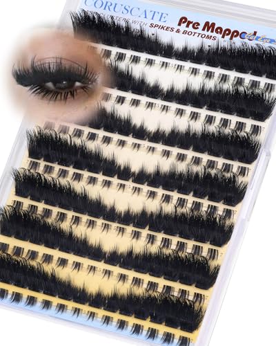 CORUSCATE Dramatic Cluster Lash Extensions with Bottom Lashes
