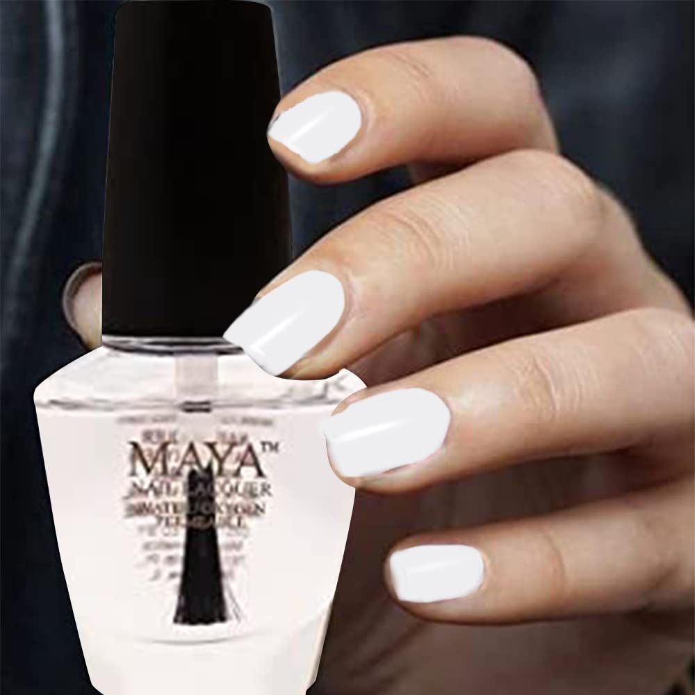 MAYA Cosmetics Halal Breathable Quick Dry Nail Polish, Vegan and Cruelty Free, Oxygen & Water Permeable Nail Lacquer, Non Toxic Gentle On Nails, Top Coat