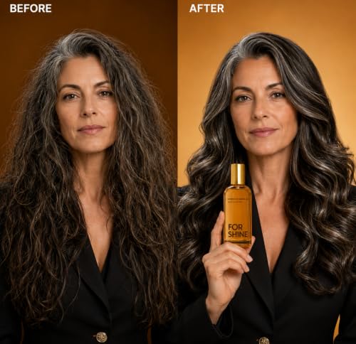 For Hair Moroccan Argan Oil Hair Serum - Frizz Control & Shine, Lightweight, 3.4 fl oz