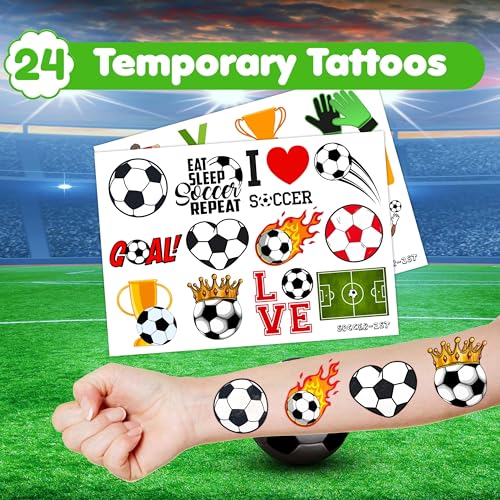 Soccer Party Favor Set - 36PC Stamps & Tattoos