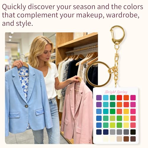 Seasons Color Analysis Swatch Keychain Portable Palette