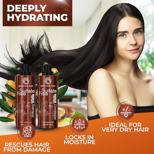 Moroccan Argan Oil Shampoo & Conditioner Set - Sulfate Free