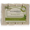 A LA MAISON Rosemary Mint Bar Soap - Triple French Milled Natural Moisturizing Hand Soap Bar (4 Bars of Soap, 3.5 oz)
