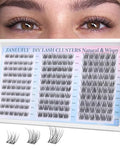 Short Lash Clusters 8-10-12mm Natural Wispy Eyelash Extensions 180pcs