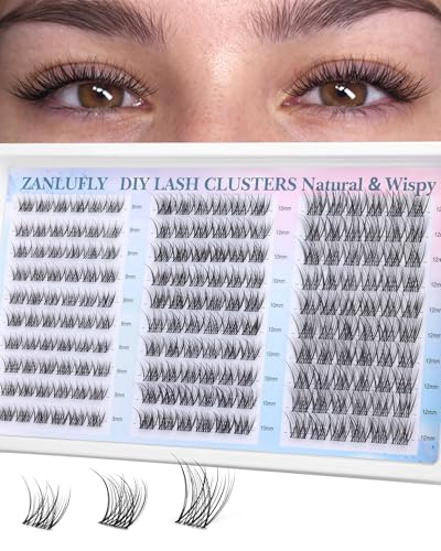 Short Lash Clusters 8-10-12mm Natural Wispy Eyelash Extensions 180pcs